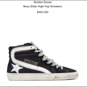 Golden Goose navy slide high top